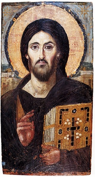 The Christ Pantocrator icon of Saint Catherine's Monastery at Sinai.